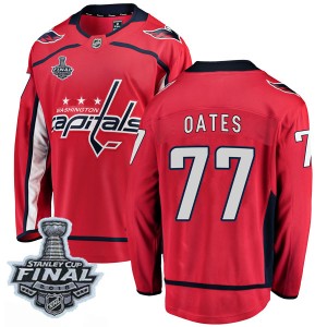 Washington Capitals Adam Oates Official Red Fanatics Branded Breakaway Adult Home 2018 Stanley Cup Final Patch NHL Hockey Jersey