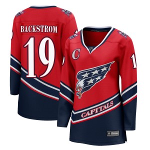 Washington Capitals Nicklas Backstrom Official Red Fanatics Branded Breakaway Women's 2020/21 Special Edition NHL Hockey Jersey