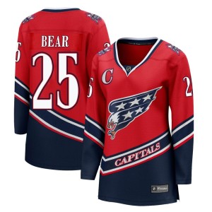 Washington Capitals Ethan Bear Official Red Fanatics Branded Breakaway Women's 2020/21 Special Edition NHL Hockey Jersey