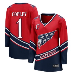 Washington Capitals Pheonix Copley Official Red Fanatics Branded Breakaway Women's 2020/21 Special Edition NHL Hockey Jersey