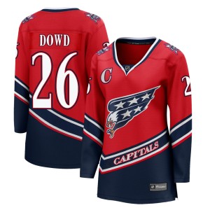 Washington Capitals Nic Dowd Official Red Fanatics Branded Breakaway Women's 2020/21 Special Edition NHL Hockey Jersey