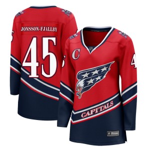 Washington Capitals Axel Jonsson-Fjallby Official Red Fanatics Branded Breakaway Women's 2020/21 Special Edition NHL Hockey Jersey
