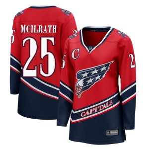 Washington Capitals Dylan McIlrath Official Red Fanatics Branded Breakaway Women's 2020/21 Special Edition NHL Hockey Jersey