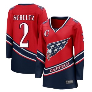 Washington Capitals Justin Schultz Official Red Fanatics Branded Breakaway Women's 2020/21 Special Edition NHL Hockey Jersey