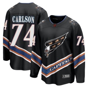 Washington Capitals John Carlson Official Black Fanatics Branded Breakaway Youth Special Edition 2.0 NHL Hockey Jersey