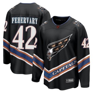 Washington Capitals Martin Fehervary Official Black Fanatics Branded Breakaway Youth Special Edition 2.0 NHL Hockey Jersey