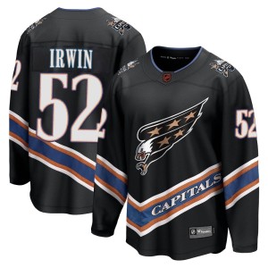 Washington Capitals Matt Irwin Official Black Fanatics Branded Breakaway Youth Special Edition 2.0 NHL Hockey Jersey