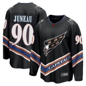 Washington Capitals Joe Juneau Official Black Fanatics Branded Breakaway Youth Special Edition 2.0 NHL Hockey Jersey
