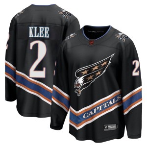 Washington Capitals Ken Klee Official Black Fanatics Branded Breakaway Youth Special Edition 2.0 NHL Hockey Jersey