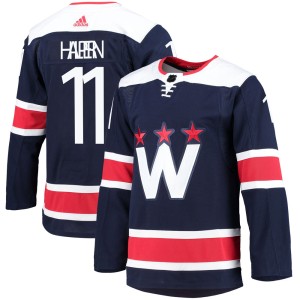 Washington Capitals Jeff Halpern Official Navy Adidas Authentic Youth 2020/21 Alternate Primegreen Pro NHL Hockey Jersey