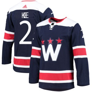 Washington Capitals Ken Klee Official Navy Adidas Authentic Youth 2020/21 Alternate Primegreen Pro NHL Hockey Jersey