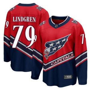 Washington Capitals Charlie Lindgren Official Red Fanatics Branded Breakaway Youth 2020/21 Special Edition NHL Hockey Jersey