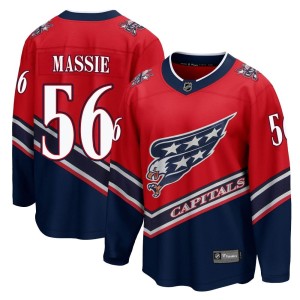 Washington Capitals Jake Massie Official Red Fanatics Branded Breakaway Youth 2020/21 Special Edition NHL Hockey Jersey
