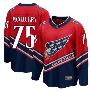 Washington Capitals Tim McGauley Official Red Fanatics Branded Breakaway Youth 2020/21 Special Edition NHL Hockey Jersey