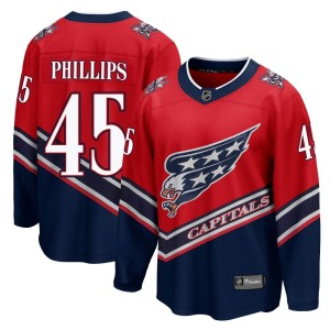 Washington Capitals Matthew Phillips Official Red Fanatics Branded Breakaway Youth 2020/21 Special Edition NHL Hockey Jersey