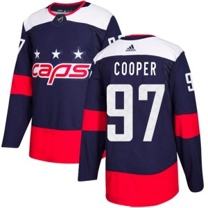 Washington Capitals Reid Cooper Official Navy Blue Adidas Authentic Adult 2018 Stadium Series NHL Hockey Jersey