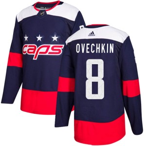 Washington Capitals Alex Ovechkin Official Navy Blue Adidas Authentic Adult 2018 Stadium Series NHL Hockey Jersey