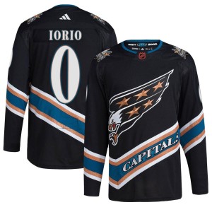 Washington Capitals Vincent Iorio Official Black Adidas Authentic Youth Reverse Retro 2.0 NHL Hockey Jersey