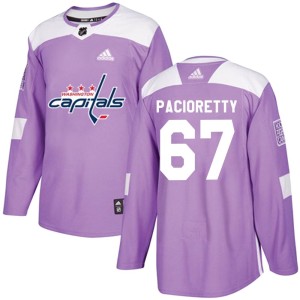 Washington Capitals Max Pacioretty Official Purple Adidas Authentic Youth Fights Cancer Practice NHL Hockey Jersey
