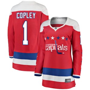 Washington Capitals Pheonix Copley Official Red Fanatics Branded Breakaway Women's Alternate NHL Hockey Jersey