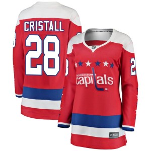 Washington Capitals Andrew Cristall Official Red Fanatics Branded Breakaway Women's Alternate NHL Hockey Jersey