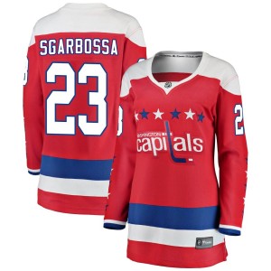 Washington Capitals Michael Sgarbossa Official Red Fanatics Branded Breakaway Women's Alternate NHL Hockey Jersey