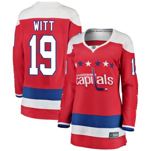 Washington Capitals Brendan Witt Official Red Fanatics Branded Breakaway Women's Alternate NHL Hockey Jersey