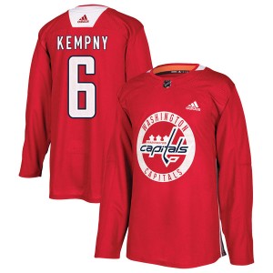 Washington Capitals Michal Kempny Official Red Adidas Authentic Youth Practice NHL Hockey Jersey