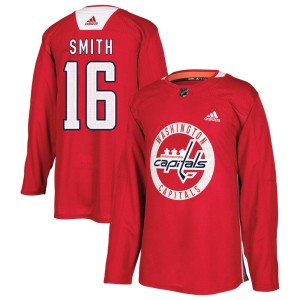 Washington Capitals Craig Smith Official Red Adidas Authentic Youth Practice NHL Hockey Jersey
