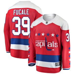 Washington Capitals Zach Fucale Official Red Fanatics Branded Breakaway Youth Alternate NHL Hockey Jersey