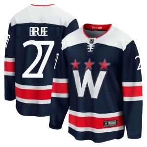 Washington Capitals Craig Berube Official Navy Fanatics Branded Premier Adult zied Breakaway 2020/21 Alternate NHL Hockey Jersey