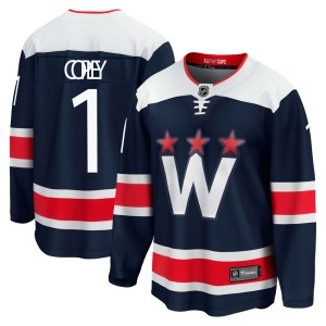 Washington Capitals Pheonix Copley Official Navy Fanatics Branded Premier Adult zied Breakaway 2020/21 Alternate NHL Hockey Jersey