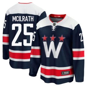 Washington Capitals Dylan McIlrath Official Navy Fanatics Branded Premier Adult zied Breakaway 2020/21 Alternate NHL Hockey Jersey