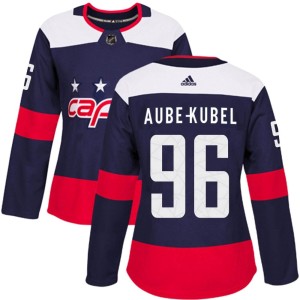 Washington Capitals Nicolas Aube-Kubel Official Navy Blue Adidas Authentic Women's 2018 Stadium Series NHL Hockey Jersey