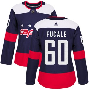 Washington Capitals Zach Fucale Official Navy Blue Adidas Authentic Women's 2018 Stadium Series NHL Hockey Jersey