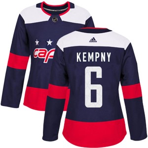 Washington Capitals Michal Kempny Official Navy Blue Adidas Authentic Women's 2018 Stadium Series NHL Hockey Jersey