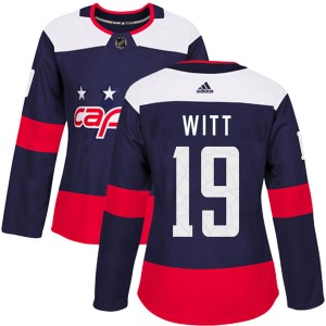 Washington Capitals Brendan Witt Official Navy Blue Adidas Authentic Women's 2018 Stadium Series NHL Hockey Jersey