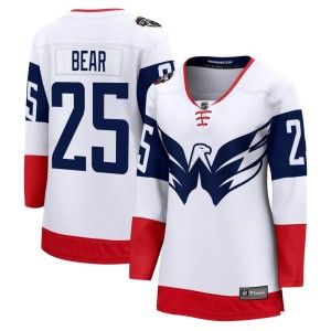 Washington Capitals Ethan Bear Official White Fanatics Branded Breakaway Women's 2023 Stadium Series NHL Hockey Jersey