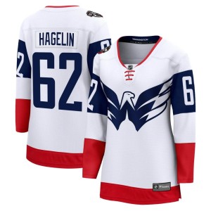 Washington Capitals Carl Hagelin Official White Fanatics Branded Breakaway Women's 2023 Stadium Series NHL Hockey Jersey