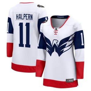Washington Capitals Jeff Halpern Official White Fanatics Branded Breakaway Women's 2023 Stadium Series NHL Hockey Jersey