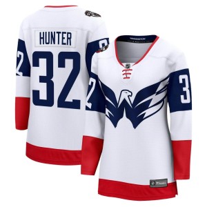 Washington Capitals Dale Hunter Official White Fanatics Branded Breakaway Women's 2023 Stadium Series NHL Hockey Jersey
