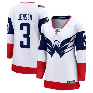 Washington Capitals Nick Jensen Official White Fanatics Branded Breakaway Women's 2023 Stadium Series NHL Hockey Jersey