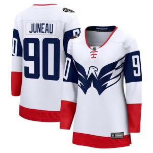 Washington Capitals Joe Juneau Official White Fanatics Branded Breakaway Women's 2023 Stadium Series NHL Hockey Jersey