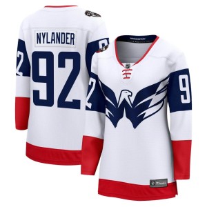 Washington Capitals Michael Nylander Official White Fanatics Branded Breakaway Women's 2023 Stadium Series NHL Hockey Jersey