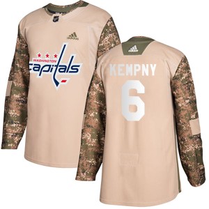 Washington Capitals Michal Kempny Official Camo Adidas Authentic Adult Veterans Day Practice NHL Hockey Jersey