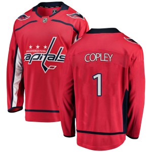 Washington Capitals Pheonix Copley Official Red Fanatics Branded Breakaway Adult Home NHL Hockey Jersey
