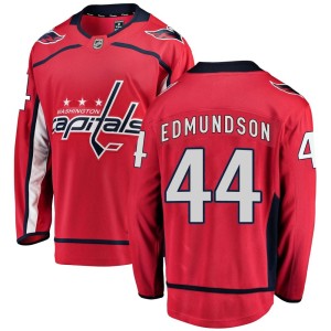 Washington Capitals Joel Edmundson Official Red Fanatics Branded Breakaway Adult Home NHL Hockey Jersey