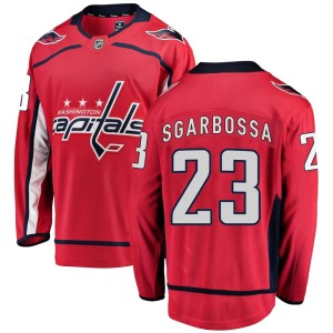 Washington Capitals Michael Sgarbossa Official Red Fanatics Branded Breakaway Adult Home NHL Hockey Jersey