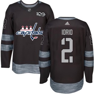 Washington Capitals Vincent Iorio Official Black Authentic Youth 1917-2017 100th Anniversary NHL Hockey Jersey