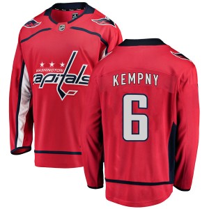 Washington Capitals Michal Kempny Official Red Fanatics Branded Breakaway Youth Home NHL Hockey Jersey